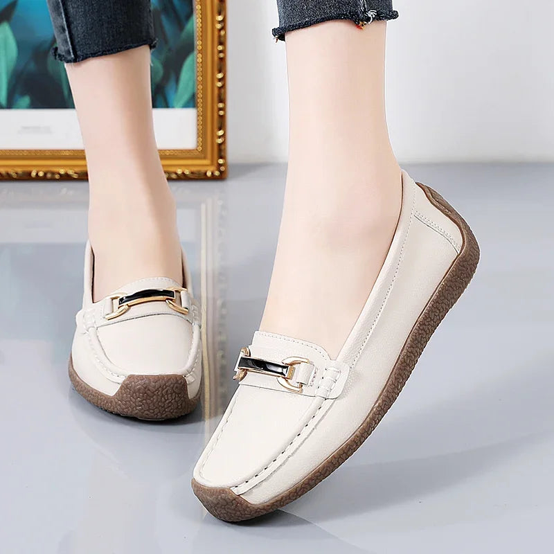 MOCCASINS RETRO COURO - MARIA